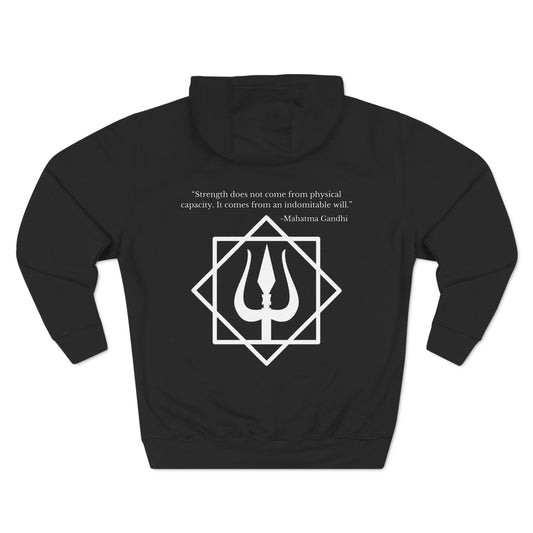 Mahatma Gandhi Indomitable Will Hoodie